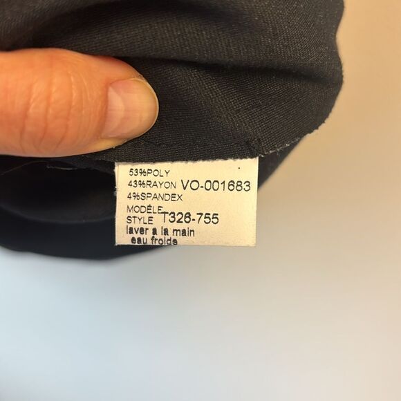 Raffinella Navy Blue Patterned Women's Top - Picture 4 of 5